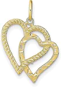 Amazon.com: Jewelry Stores Network 10k Yellow Gold Heart